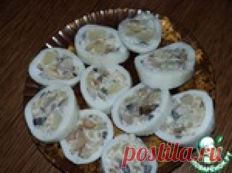 Кальмар, фаршированный грибами и овощами!