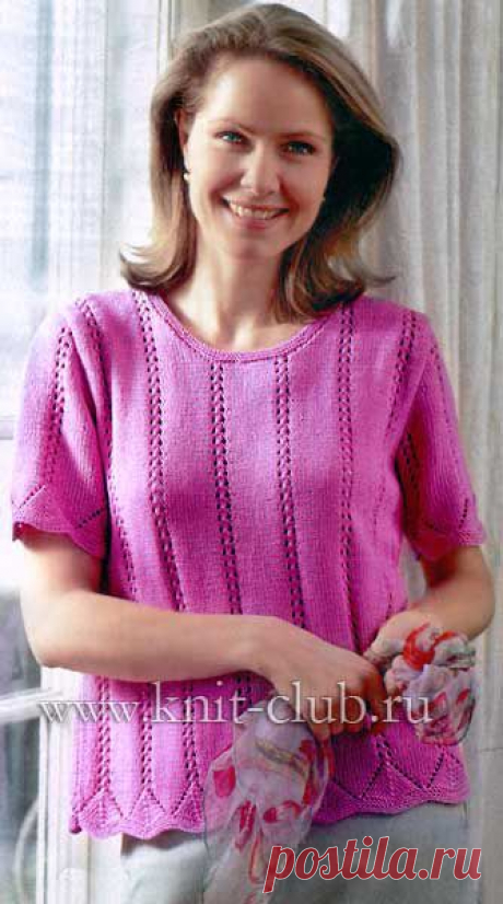 Вязание спицами кофточки для полных женщин