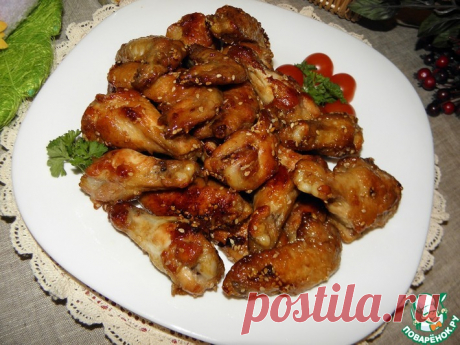 Куриные крылышки "Простой вариант" Кулинарный рецепт