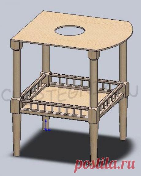 Чертеж домика для кошки