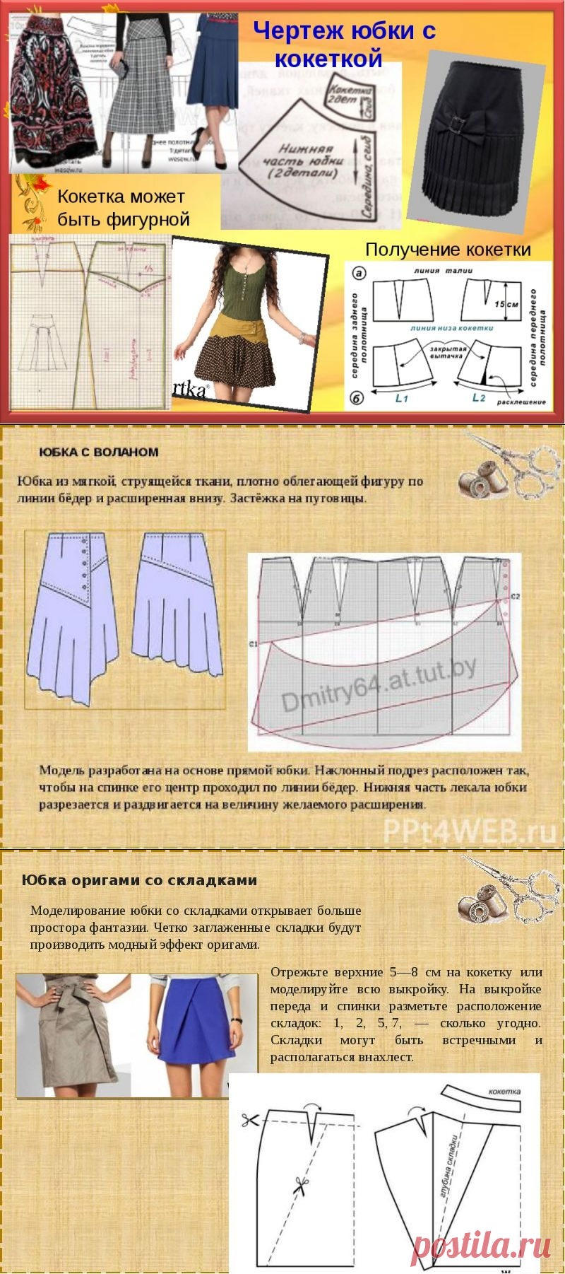 Моделирование самых разных юбок — Сделай сам, идеи для творчества - DIY Ideas