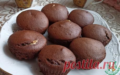 Шоколадные кексы с маршмеллоу Кулинарный рецепт