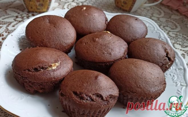 Шоколадные кексы с маршмеллоу Кулинарный рецепт