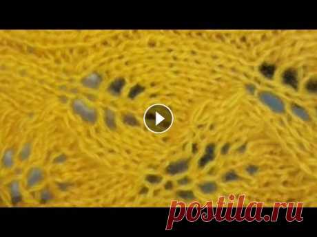 ????Ажурный узор спицами. ????Продвижение&quot;Осенние листья&quot;????Knitted patterns????МК.

вязаный дед мороз