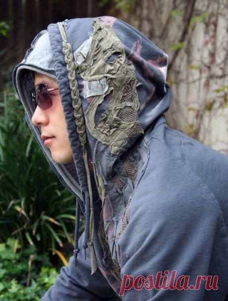 Комбинированное вязание и декор футболок / Худи, свитшоты и толстовки: идеи декора /