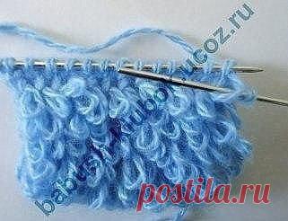 Мех спицами.