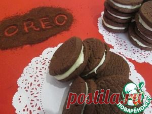 Шоколадное печенье "Орео" - кулинарный рецепт
