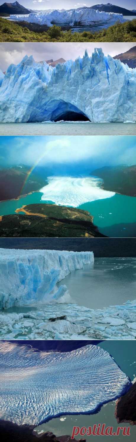 Колосс из Патагонии ! Знаменитый ледник Перито-Морено (Perito Moreno) высотой 50 м растянулся на 4 км через все озеро. Его возраст - около 30 тыс. лет. Ледник находится на территории Национального парка Los Glaciares, на юго-востоке аргентинской провинции Санта-Круз.