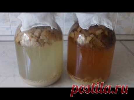 Квас на ржаном хлебе и квас на сухарях. Два рецепта кваса