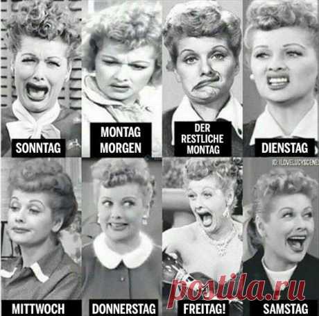 Wochentage  😊 / Изучение немецкого языка