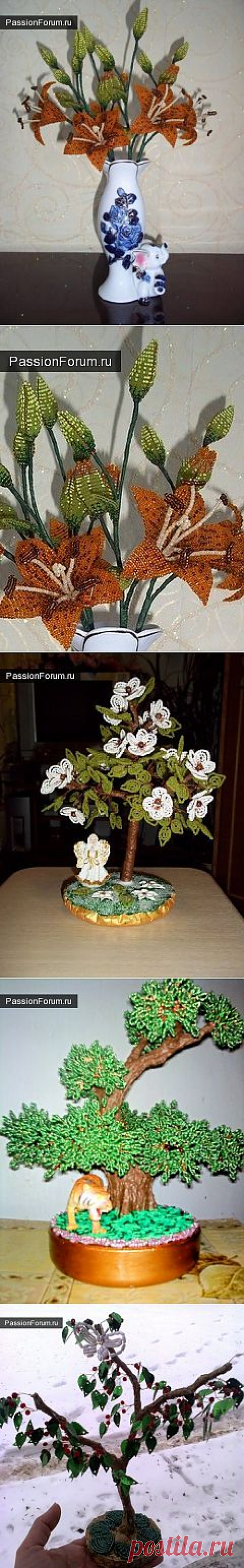 цветы из бисера / Бисер / PassionForum - мастер-классы по рукоделию