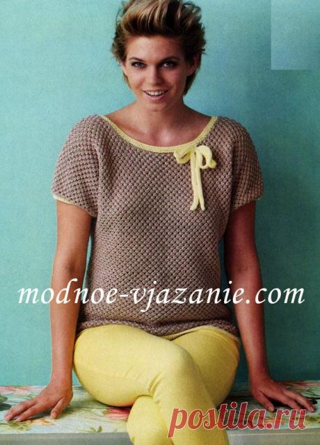 Топ с текстурным узором