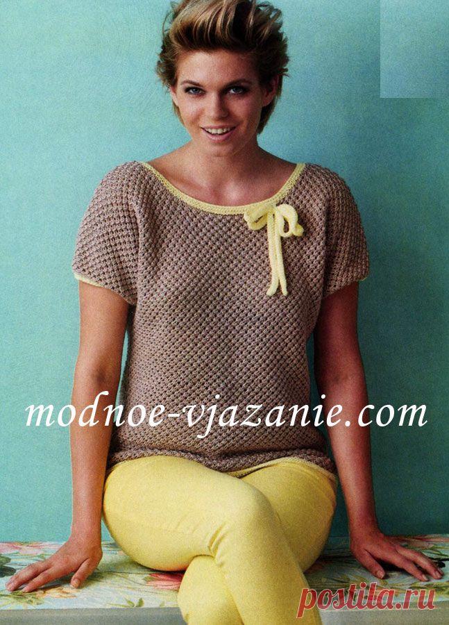 Топ с текстурным узором
