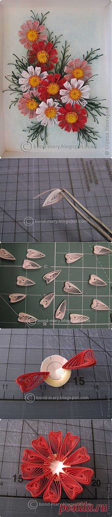 Квиллинг. Космея. Мастер-класс. Делаем воронку!.