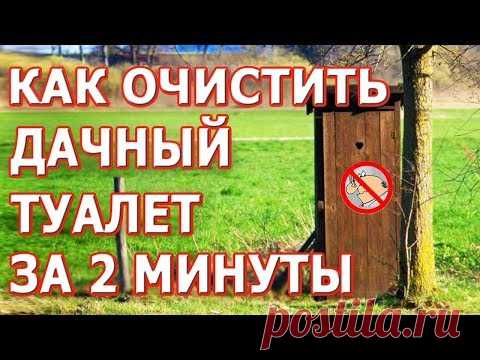 Как легко очистить дачный туалет и избавиться от запаха.