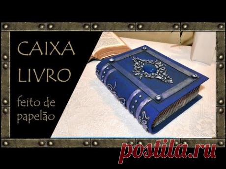 CAIXA LIVRO / Como fazer caixa em forma de livro