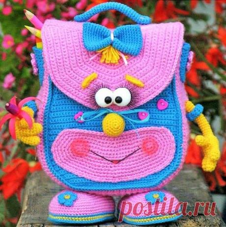 Детские рюкзаки крючком: яркие и веселые идеи - Сам себе мастер - медиаплатформа МирТесен
