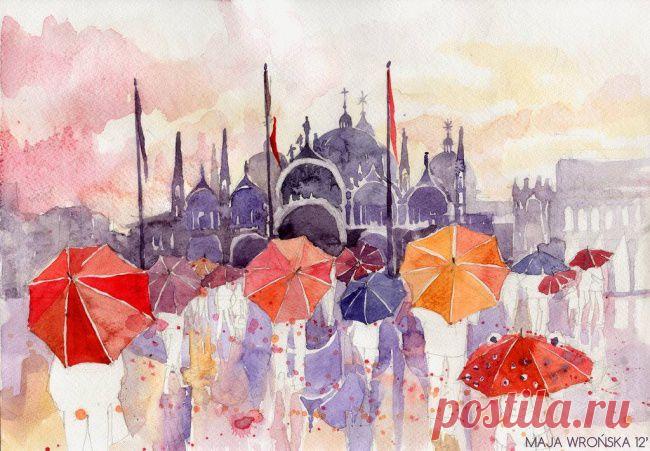 Акварельные города