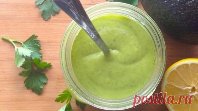 Соус с авокадо и лимоном