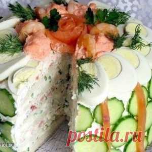 Скандинавский закусочный торт