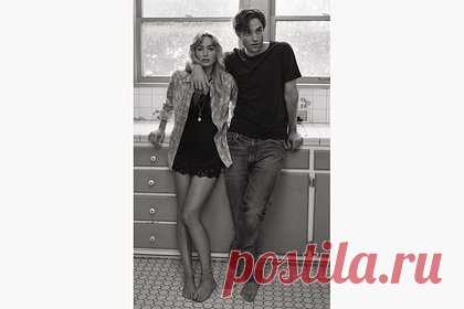 Дженнифер Лоуренс в мини-платье снялась с Робертом Паттинсоном для журнала