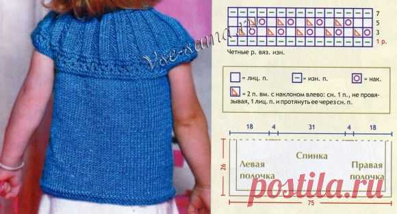 Кофточка для девочки спицами - прелестница - Кофточки, жакеты для малышей спицами