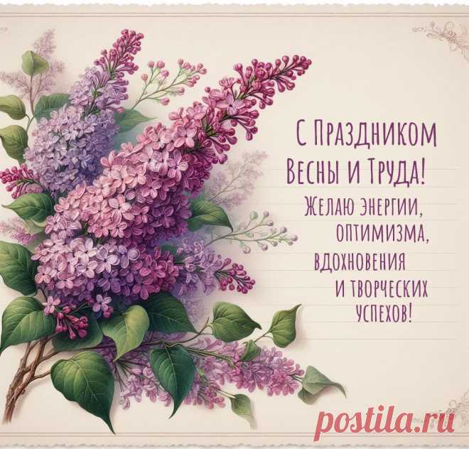 Я пожелаю трудиться, стараться,
На благо Родине жить, не сдаваться.
Пусть Первомай нам радость несет,
Солнышко гордо удачу всем раздает.