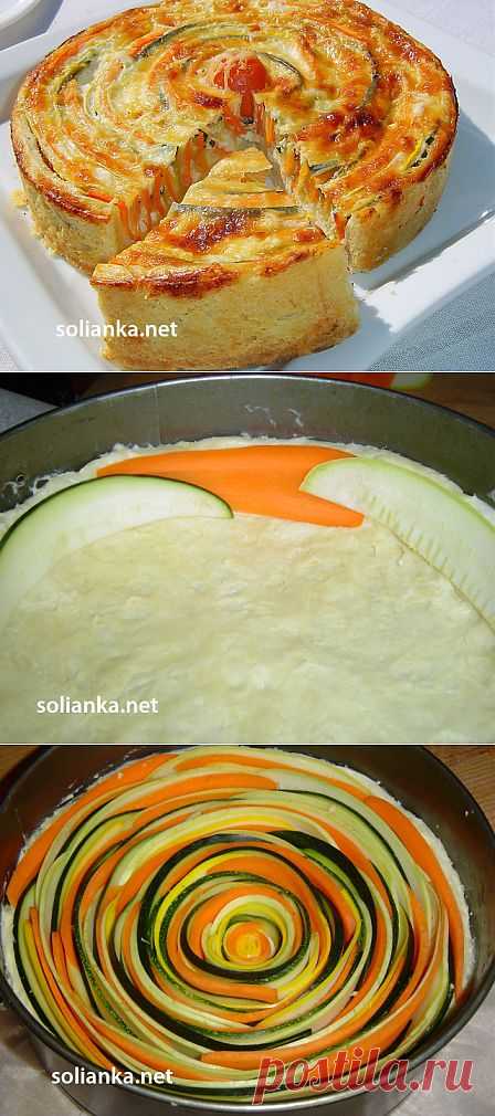 Овощной пирог Полосатик – коронное блюдо
