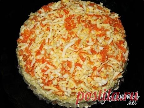 Очень вкусный рецепт салата Прибой с пошаговыми фото