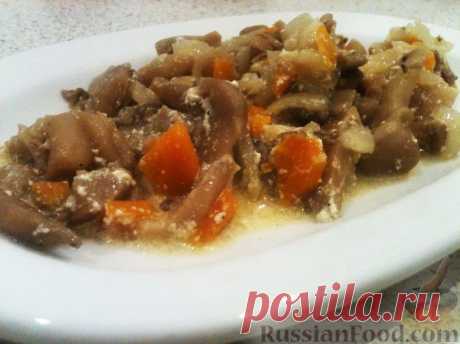 Рецепт: Вешенки с овощами (в мультиварке) на RussianFood.com