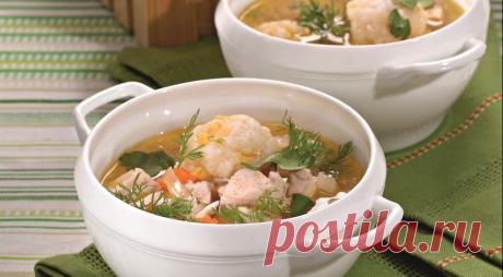 Куриный суп с кукурузными клецками. Пошаговый рецепт с фото на Gastronom.ru