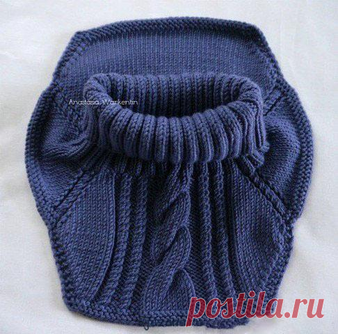 Шапка и манишка спицами | Вязана.ru
