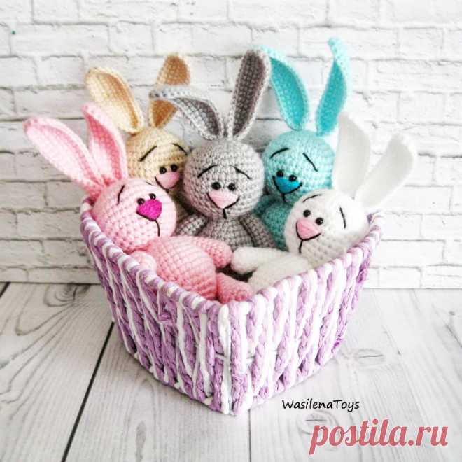 Маленький зайчик схема амигуруми | Hi Amigurumi