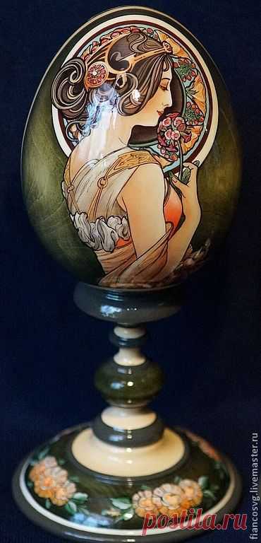 Яйцо в стиле Альфонс Муха – купить в интернет-магазине на Ярмарке Мастеров с доставкой