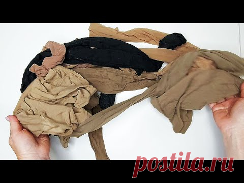 💖 Просто взяла старые колготки, разрезала и сплела/Коврик из колготок 🔥