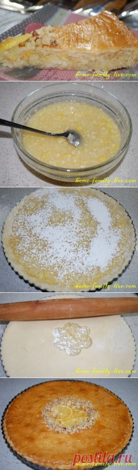 Пирог лимонник - пошаговый рецепт с фотоКулинарные рецепты