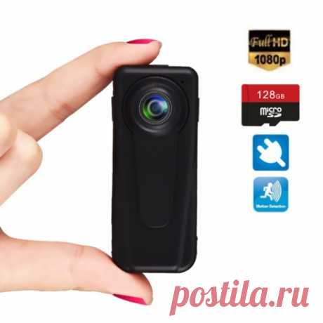 Мини FULL HD камера с поддержкой micro SD 128GB карты памяти | Cool Mania
