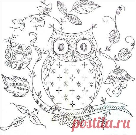 My Owl Barn: Owl Love You: Embroidery Pattern
