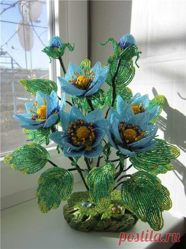 (102) Букет "Единство" | biser.info - всё о бисере и бисерном творчестве | Beaded flowers