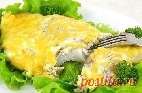 Рыба, запеченная с сыром