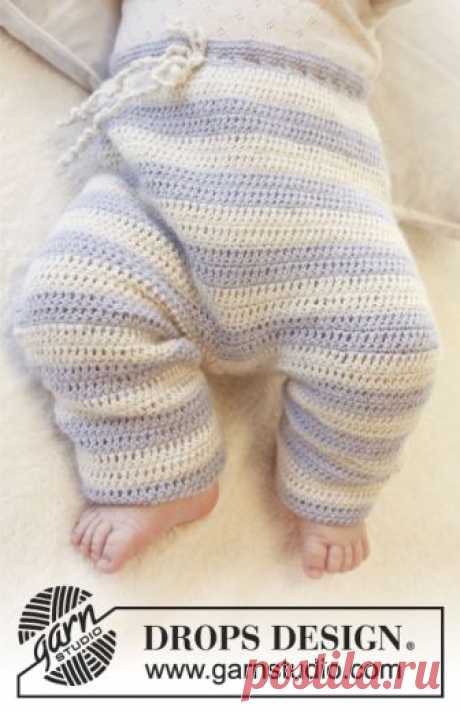 Heartthrob Pants / DROPS Baby 25-24 - Free crochet patterns by DROPS Design Crochet baby pants with tie-waist in DROPS Alpaca. Size 0 – 4 years.
