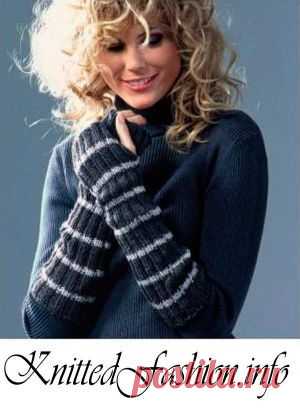 Митенки спицами - KnittedFashion.info - Модное Вязание