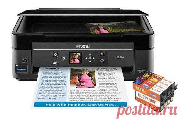 МФУ Epson Expression Home XP-330 с картриджами (совместимые), цена 1 678 грн., купить в Киеве — Prom.ua (ID#546908198)