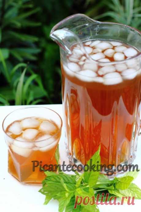Холодний зелений чай з м'ятою | Picantecooking