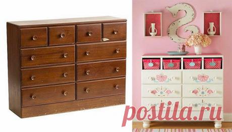 Как переделать старую мебель: преврати старье в настоящее произведение искусства! Влюбилась в каждый вариант!