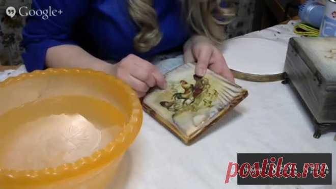 Вживление распечатки в брашированную поверхность