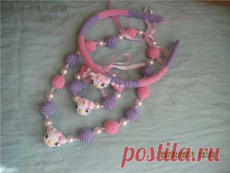 Комплект детской бижутерии Hello Kitty