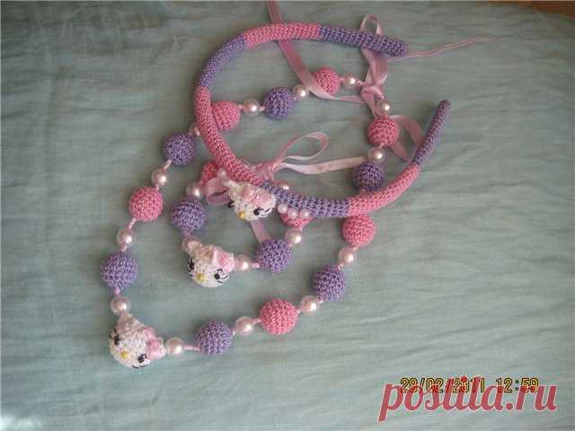 Комплект детской бижутерии Hello Kitty