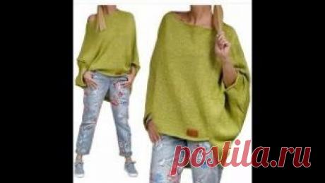 Вязание Спицами - Модные Пуловеры - 2019 / Knitting with Needles Fashionable Pullovers, Видео, Смотреть онлайн
