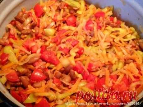 Фасоль с овощами (заготовки, консервация)